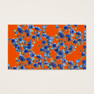hydrangea orange et bleu