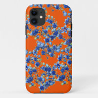 hydrangea oranje en blauw