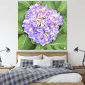 Hydrangea - Paarse - Canvas (Insitu (Slaapkamer))