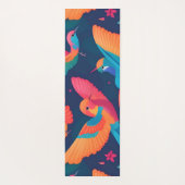 Hydrangea Pastel Kleurrijk Gepersonaliseerd Patroo Yogamat (Achterkant)