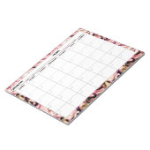 Hydrangea Pattern Blank Calendar Notitieblok (Schuin)