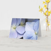 Hydrangea Petals Wenskaart Kaart (Gele Bloem)