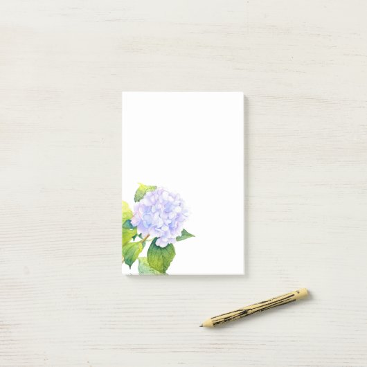 Hydrangea Post-it® Notes (Op bureau)