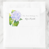 Hydrangea Rechthoekige Sticker (Tas)