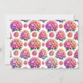 Hydrangea Réserver Thème Date Carte Nuit (Dos)