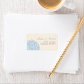Hydrangea retouradres-label etiket (Insitu)