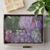 Hydrangea Roos Botanische Lila Paarse Bloemen Tissuepapier (Geschenk)