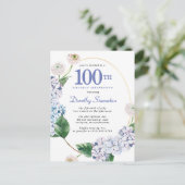 Hydrangea Rose 100e anniversaire Invitation d'été (Debout devant)