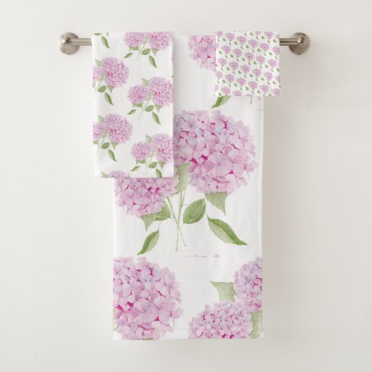 Hydrangea Rose Aquarelle (En situation)