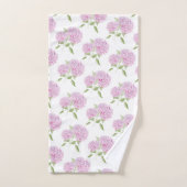 Hydrangea Rose Aquarelle (Serviette à main)