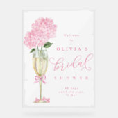 Hydrangea Rose & Champagne à Giclée de Bienvenue P (Recto)