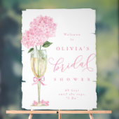 Hydrangea Rose & Champagne Bienvenue Peinture (Neutre)