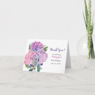 Hydrangea rose Floral 80e anniversaire Merci