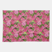 Hydrangea rose Florale Motif Cuisine Serviette (Horizontal)