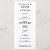 Hydrangea Rozen Bloemen Trouwprogramma's Programma (Achterkant)