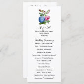 Hydrangea Rozen Bloemen Trouwprogramma's Programma (Voorkant / Achterkant)