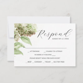 Hydrangea RSVP Cards for Wedding Kaartje