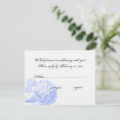 Hydrangea RSVP Kaartje (Staand voorkant)