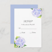Hydrangea RSVP Kaartje (Voorkant / Achterkant)