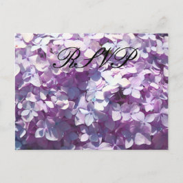 Hydrangea, RSVP Uitnodiging Briefkaart