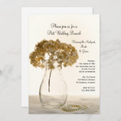 Hydrangea séché Mariage Brunch Invitation (Devant / Derrière)