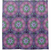 Hydrangea Star Pattern Douchegordijn (Voorkant)