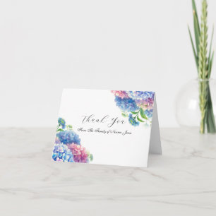 Hydrangea Sympathie Bloemendecoratie Rouwkaart Bed Bedankkaart