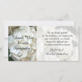 Hydrangea sympathie dank u fotokaart bedankkaart (Voorkant)