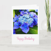 Hydrangea Verjaardag Kaart (Voorkant)