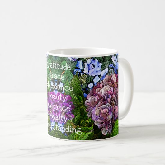 Hydrangea violet - mug (Devant droit)