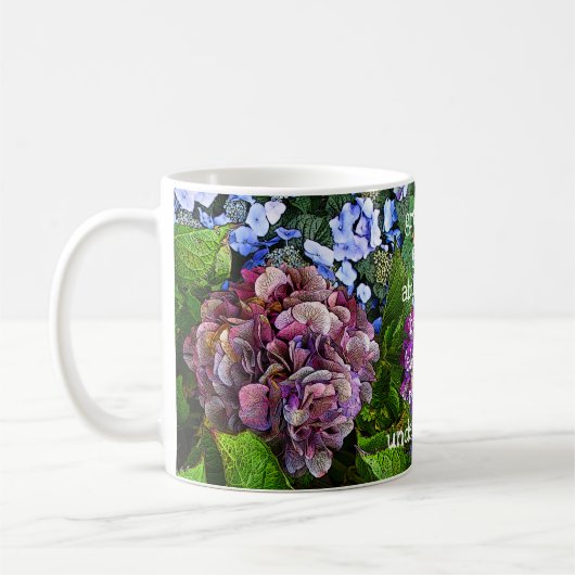 Hydrangea violet - mug (Gauche)