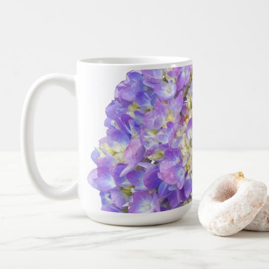 Hydrangea - Violet - Mug (Avec donut)
