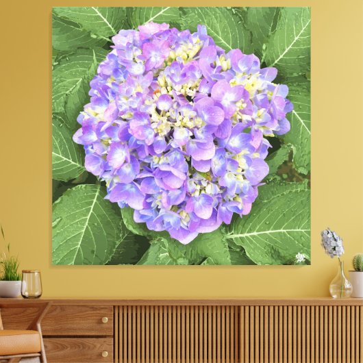 Hydrangea - Violet - toile Impression (Insitu(Salon))