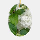 Hydrangea Vloergroene witte Natuur TuinPlanten Keramisch Ornament (Voorkant)