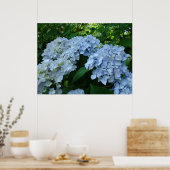Hydrangea Vloertuinkunst prints Blue Hydrangeas (Keuken)
