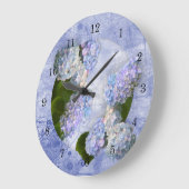 Hydrangea Wall Clock Grote Klok (Hoek)