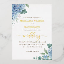 Hydrangea watercolor | wedding Invitation