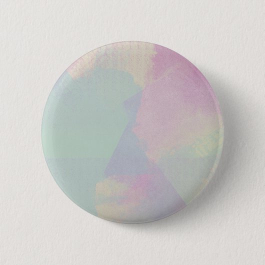 Hydrangea Waterverf Abstract Opal Ronde Button 5,7 Cm (Voorkant)