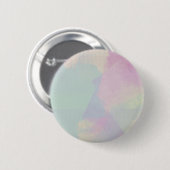 Hydrangea Waterverf Abstract Opal Ronde Button 5,7 Cm (Voorkant /achterkant)