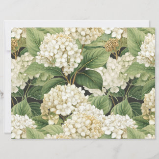 Hydrangea waterverf bloem Boho retro bloemen