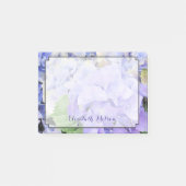 Hydrangea Waterverf Lila & Blue Custom Post-it® Notes (Voorkant)