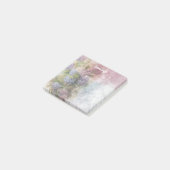 Hydrangea Waterverf Mix Monogram Post-it® Notes (Schuin)
