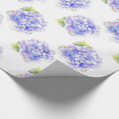 Hydrangea Waterverf Patroon Cadeaupapier (Hoek)