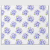 Hydrangea Waterverf Patroon Cadeaupapier (Vlak)