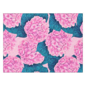Hydrangea waterverf patroon, roze en blauw tafelkleed (Voorkant (Horizontaal))