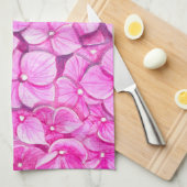 Hydrangea-waterverf Theedoek (Quarter Fold)