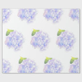 Hydrangea Waterverf vignetpatroon Cadeaupapier (Vlak)