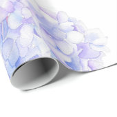 Hydrangea Waterverf vignetpatroon Cadeaupapier (Rol Hoek)