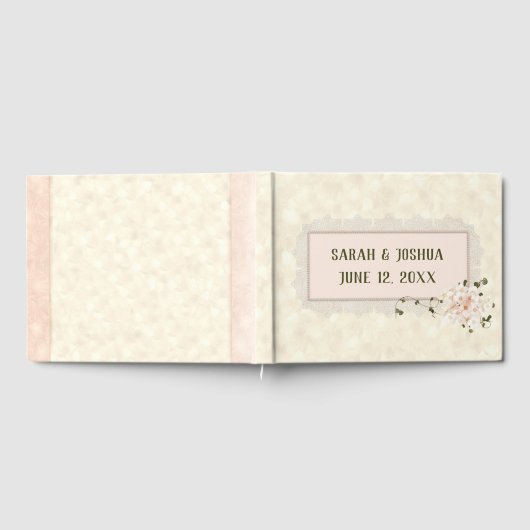 Hydrangea Wedding Blossoms with Frame Gastenboek (Volledig)