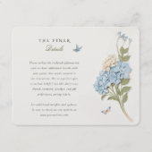 Hydrangea Wedding Information Kaart (Voorkant)